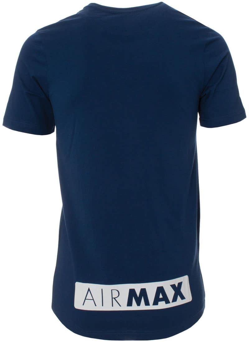 Nike Air Max Logo Mens Blue T Shirt - Exclusive Sports