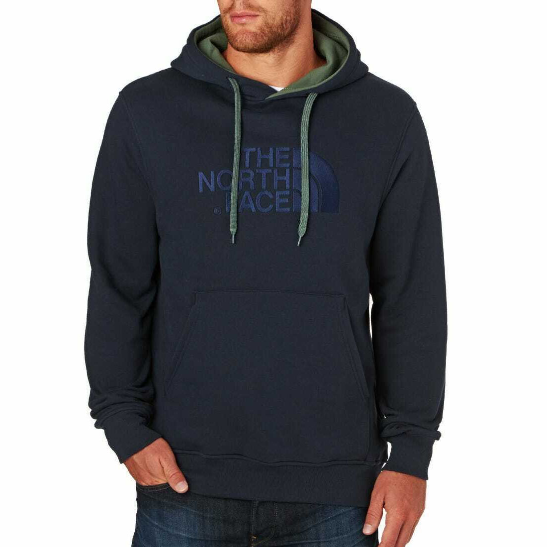 north face hoodie navy blue