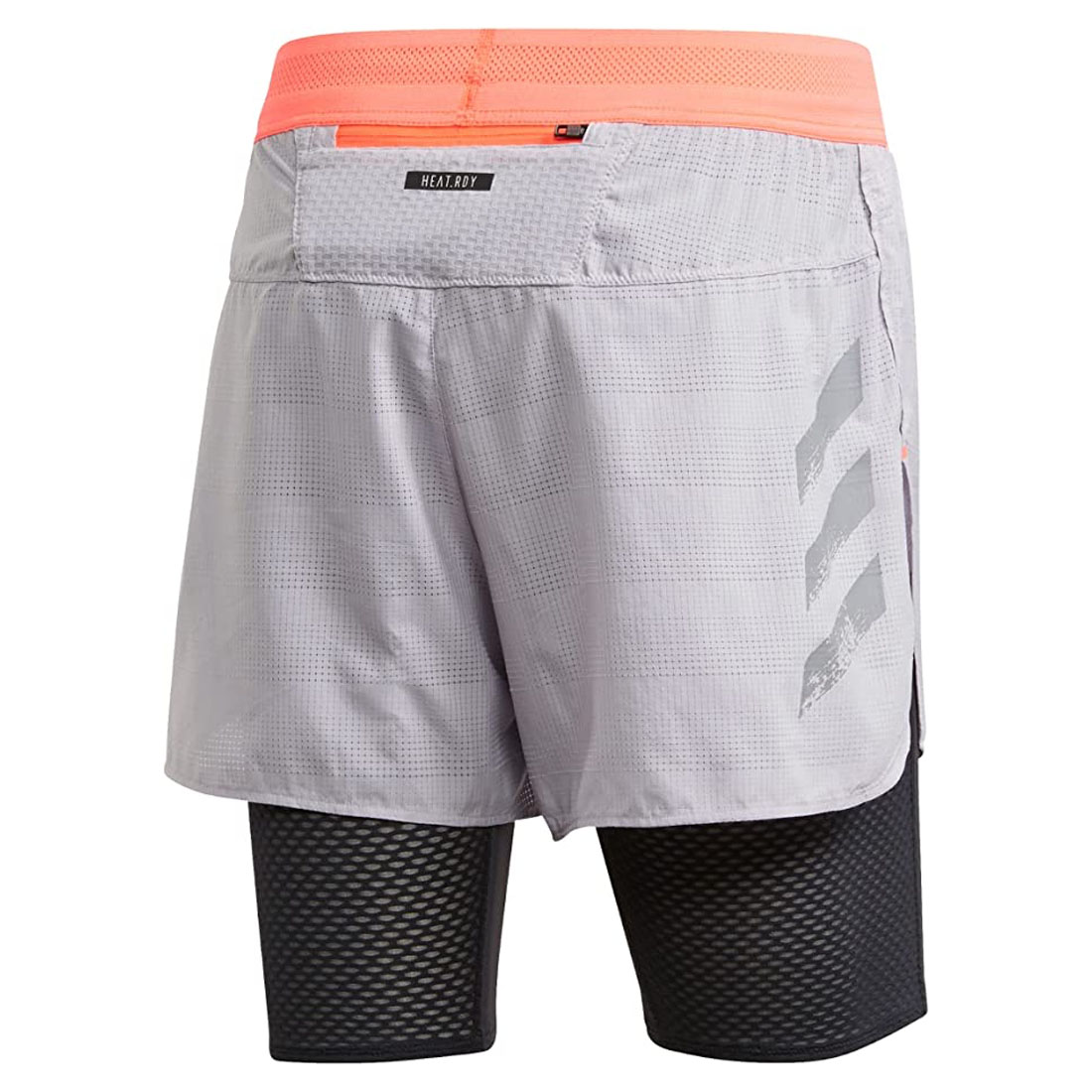Adidas Heat RDY Mens Woven Grey 2 In 1 Running Shorts – Exclusive Sports
