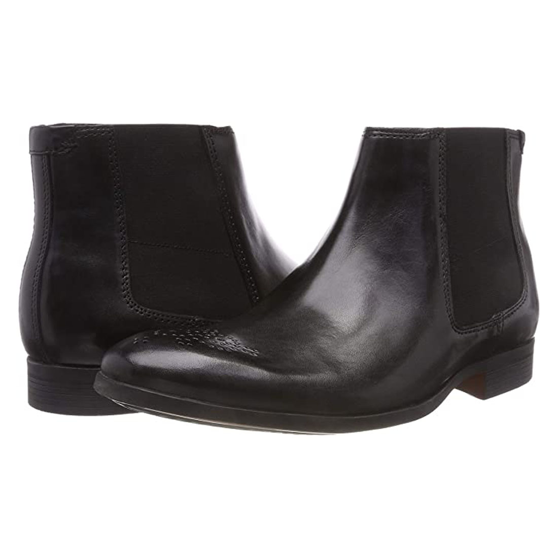 nul Kirkegård arv Clarks Gilmore Chelsea Mens Black Leather Ankle Boots – Exclusive Sports