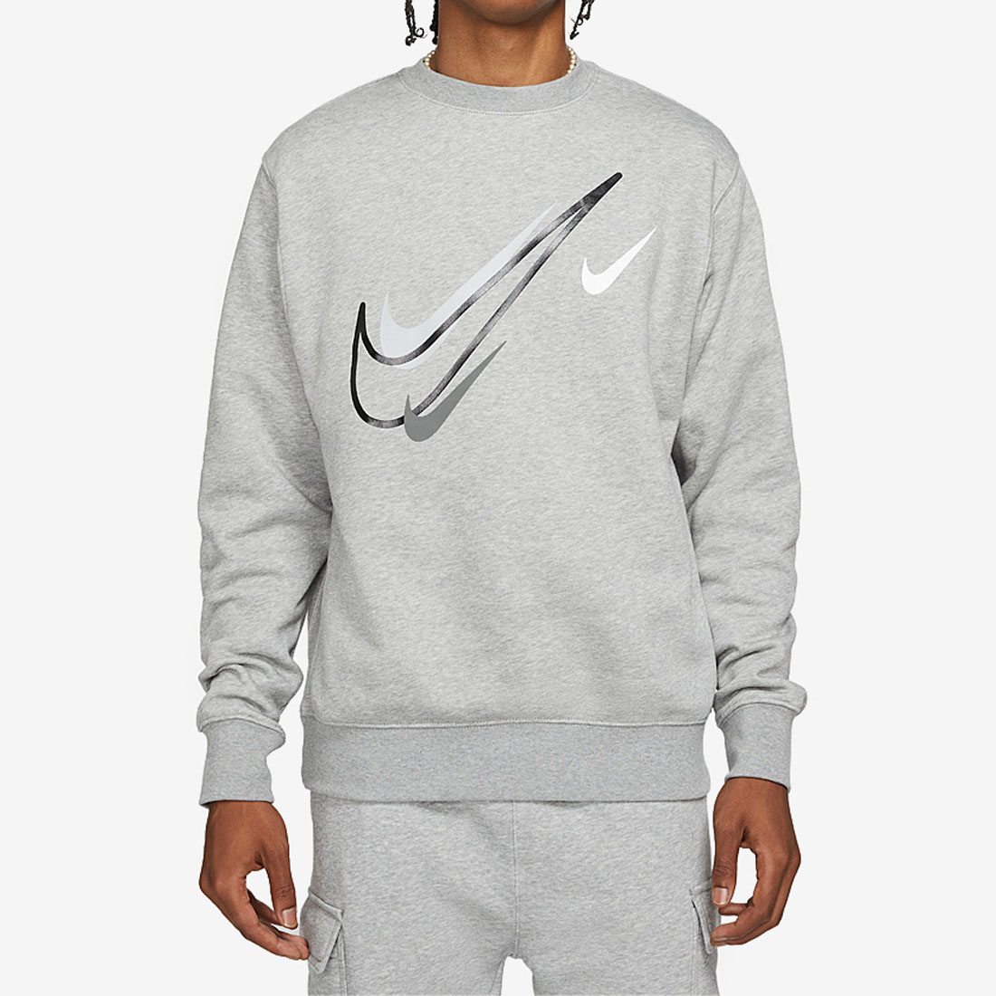 Nike Sportswear Multi Swoosh Mens Grey 