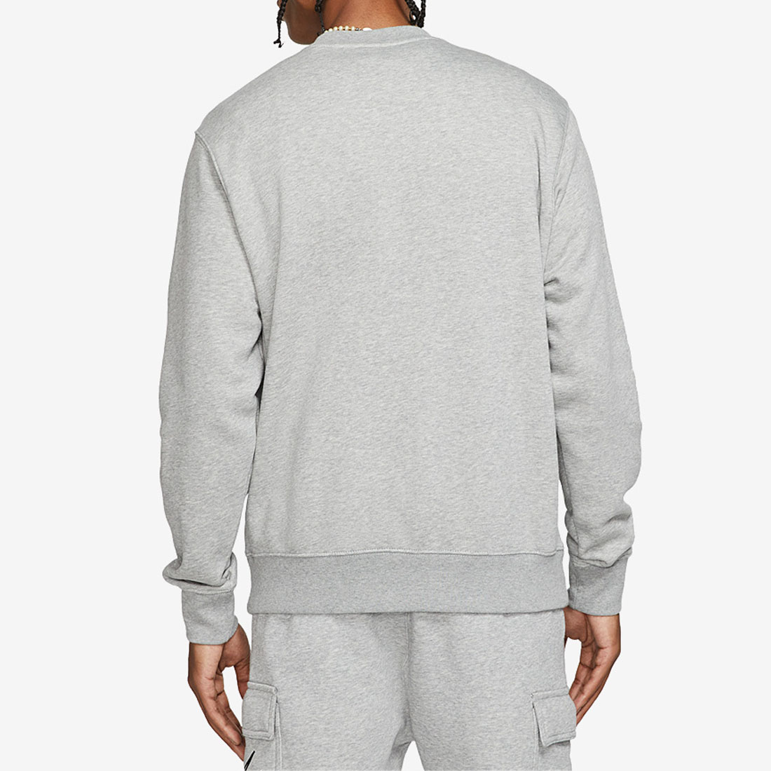 Nike Sportswear Multi Swoosh Mens Grey Graphic Fleece Sweatshirt ...